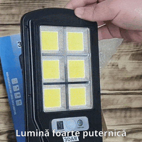 Lampă Solară LED Profesională cu Senzor de Mișcare